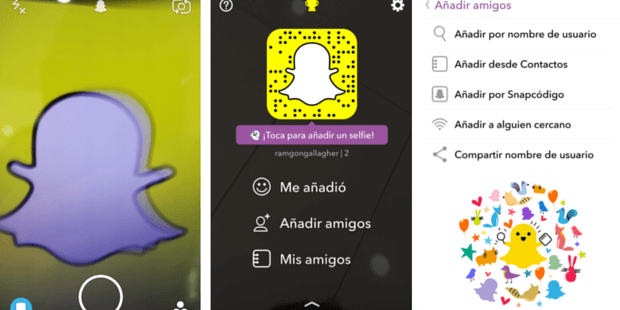 Añadir contactos a snapchat